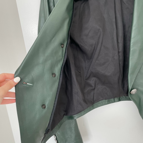 ❌SOLD❌Veronica Beard Cooke Leather Dickey Jacket - Picture 6 of 13